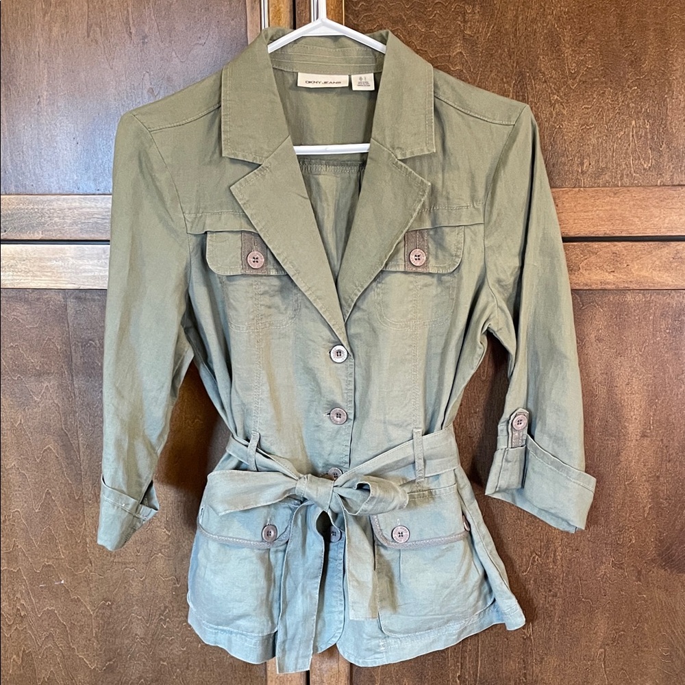 DKNY Sage Utility Jacket for Women (Linen)